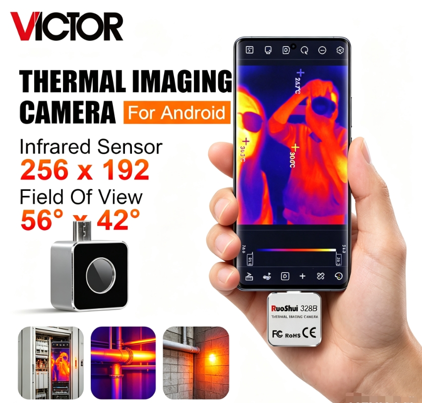 Nf 521 Thermal Imaging Camera - RuoShui 256*195 IR Thermal Imager High