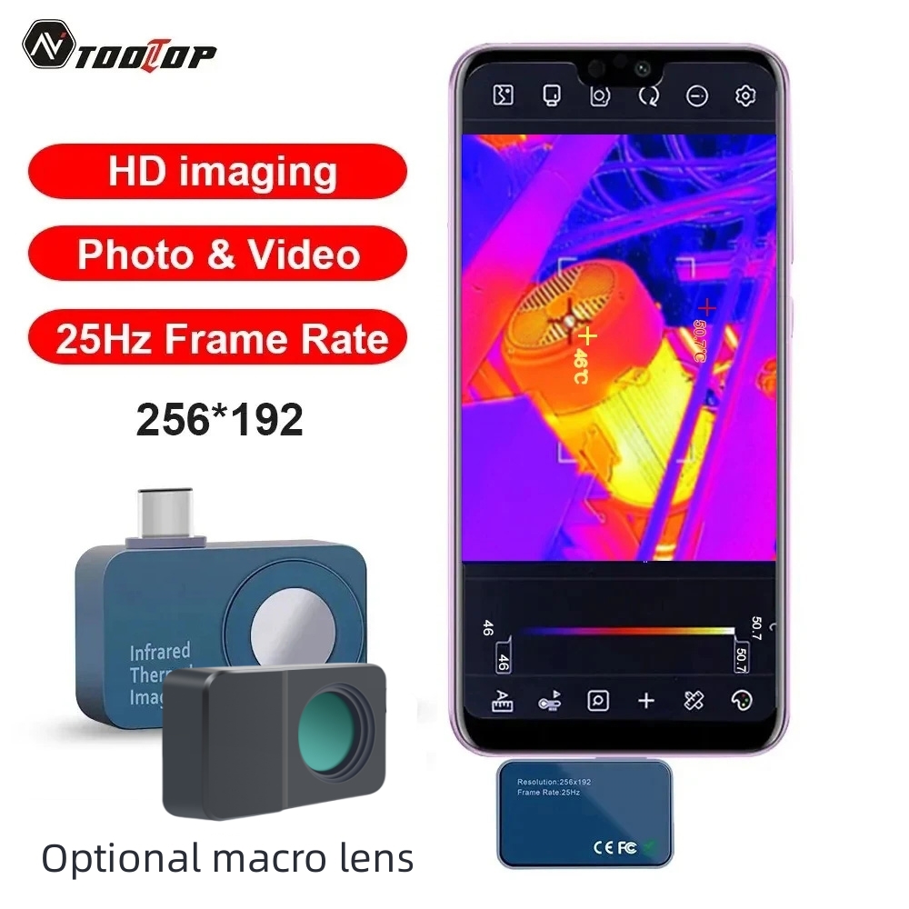 TOOLTOP T7 256*192 Android Typ - Infiray P2 Pro Macro Lens recension och pris