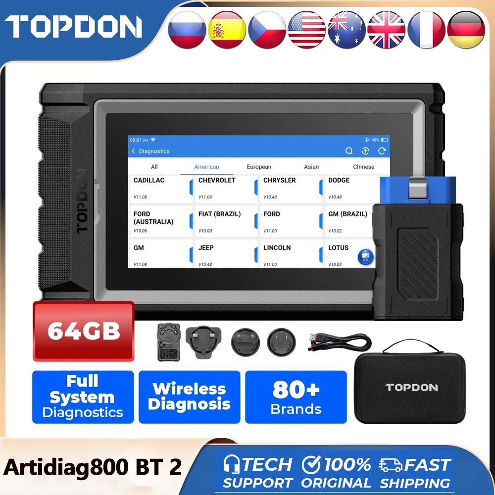 TOPDON ArtiDiag800 BT 2 Car Di - Topdon Tc001 Thermal Camera recension och pris