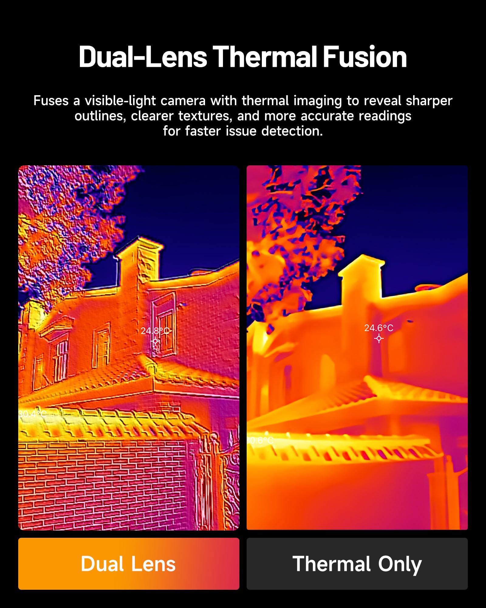 TOPDON TC001 Max Dual-Lens The - Thermal Imaging Camera 256X192 recension och pris