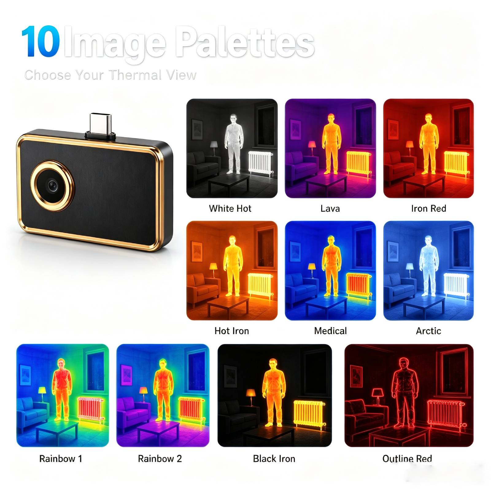 256x192 IR Resolution Thermal  - Thermal Imaging Camera 256X192 recension och pris