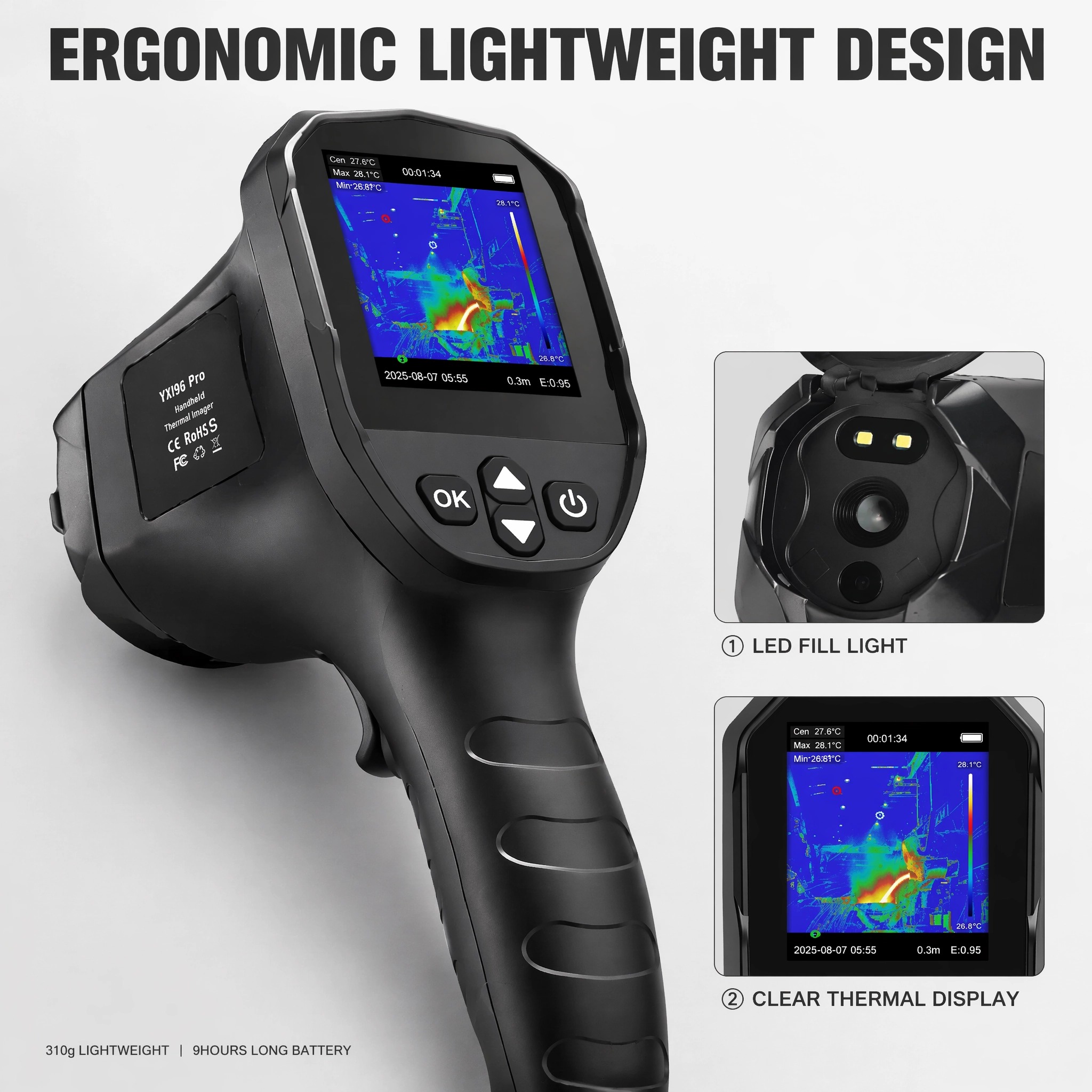 HP-YXI96/YXI96 Pro Handheld Th - Nf 521 Thermal Imaging Camera recension och pris