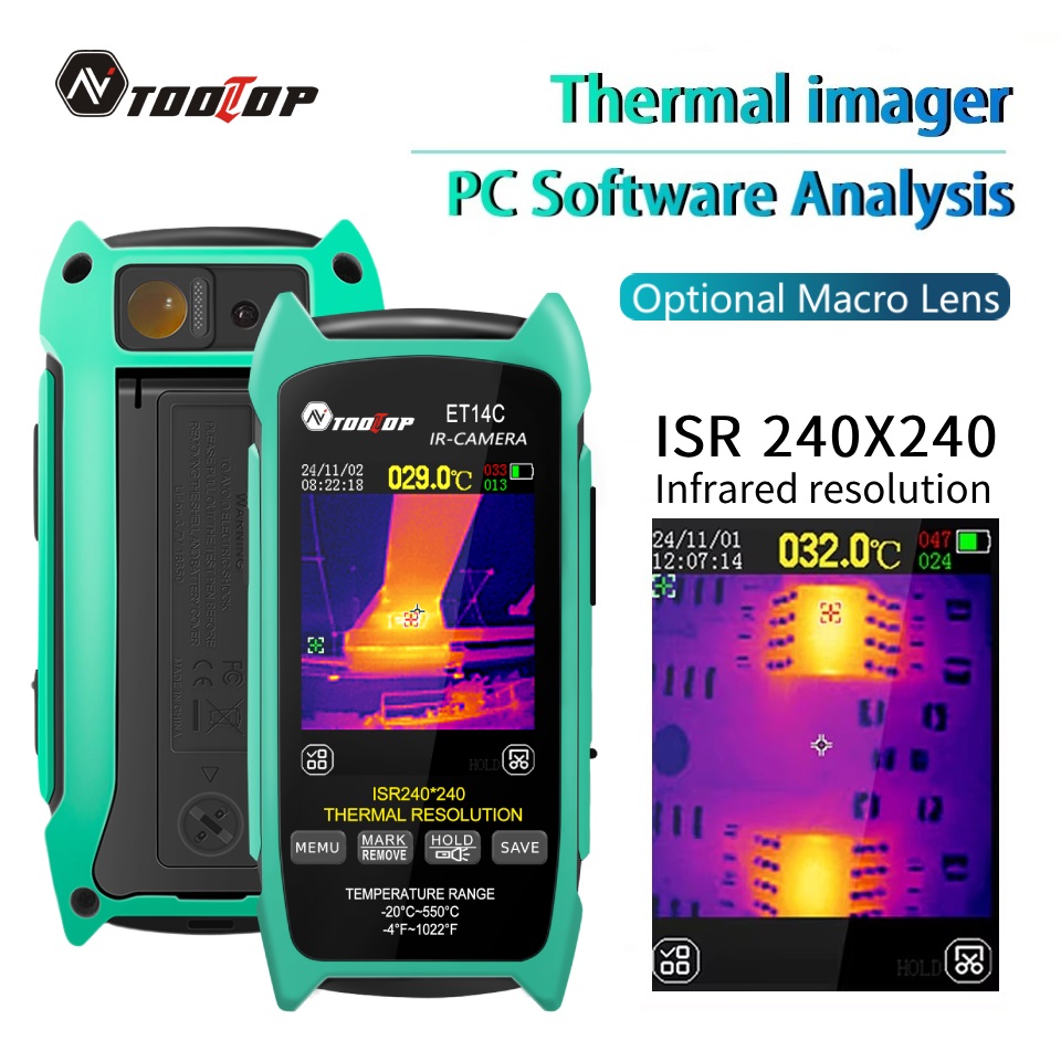 TOOLTOP ET14C 2.8inch Thermal  - Nf 521 Thermal Imaging Camera recension och pris