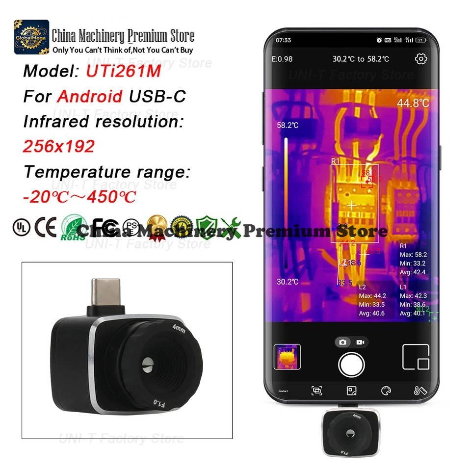 UNI-T Infrared Thermal Imaging - Thermal Imaging Camera 256X192 recension och pris