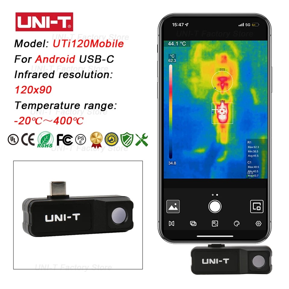 UNI-T Infrared Thermal Imaging - Thermal Imaging Camera 256X192 recension och pris